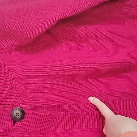🌻4 for $15🌻 Izod pink large cardigan - Picture 3 of 5